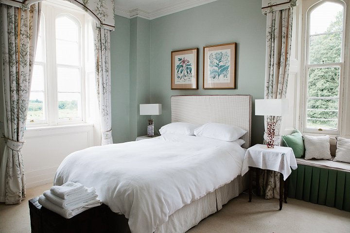 A bedroom at Lisvanagh House, County Carlow, Ireland