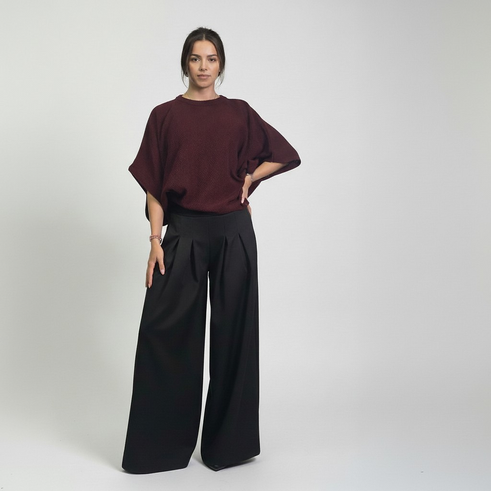 Miniatura: Sweater poncho (punto arroz) Art.576