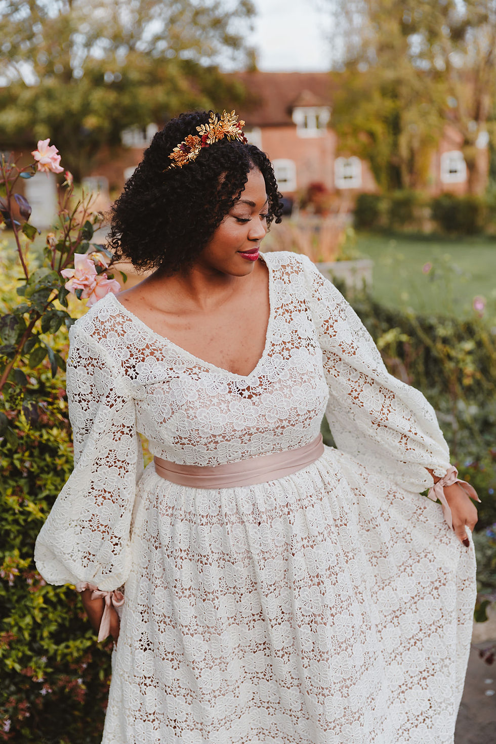 Thumbnail: Guipure Lace Dress, size 14/16