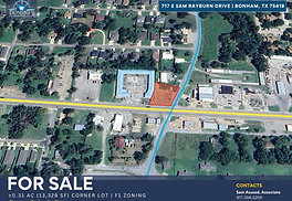±0.31 AC (13,329 SF) | 717 E Sam Rayburn Drive