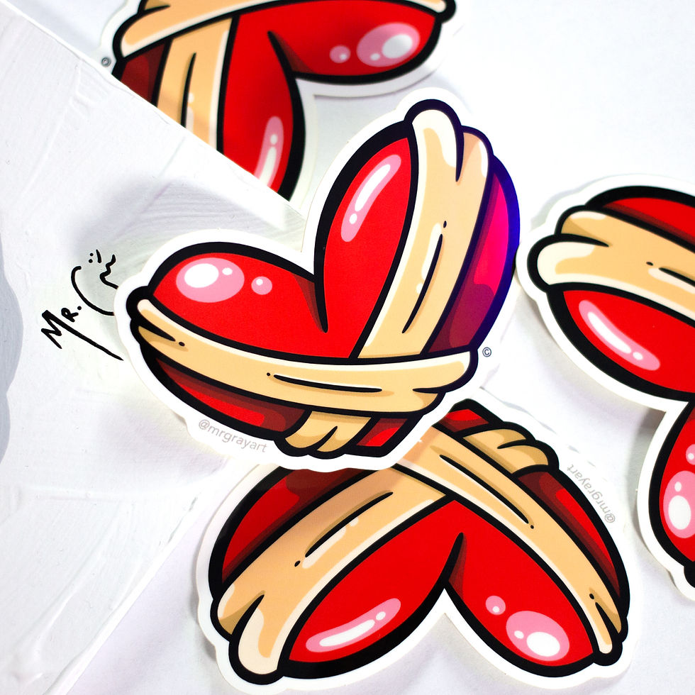 Thumbnail: #3 The Healing Heart - Vinyl Sticker