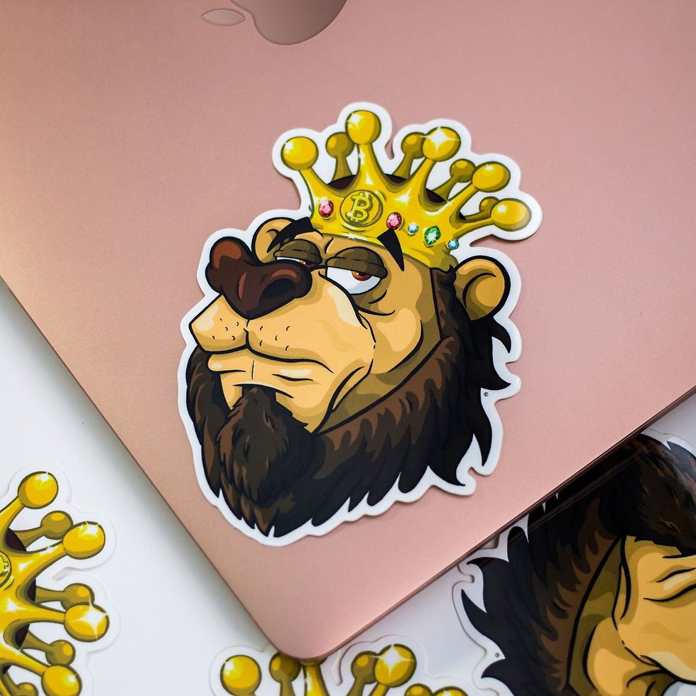 Thumbnail: The King - Bitcoin Vinyl Sticker