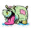 Thumbnail: Zombie Hippo - Vinyl Sticker