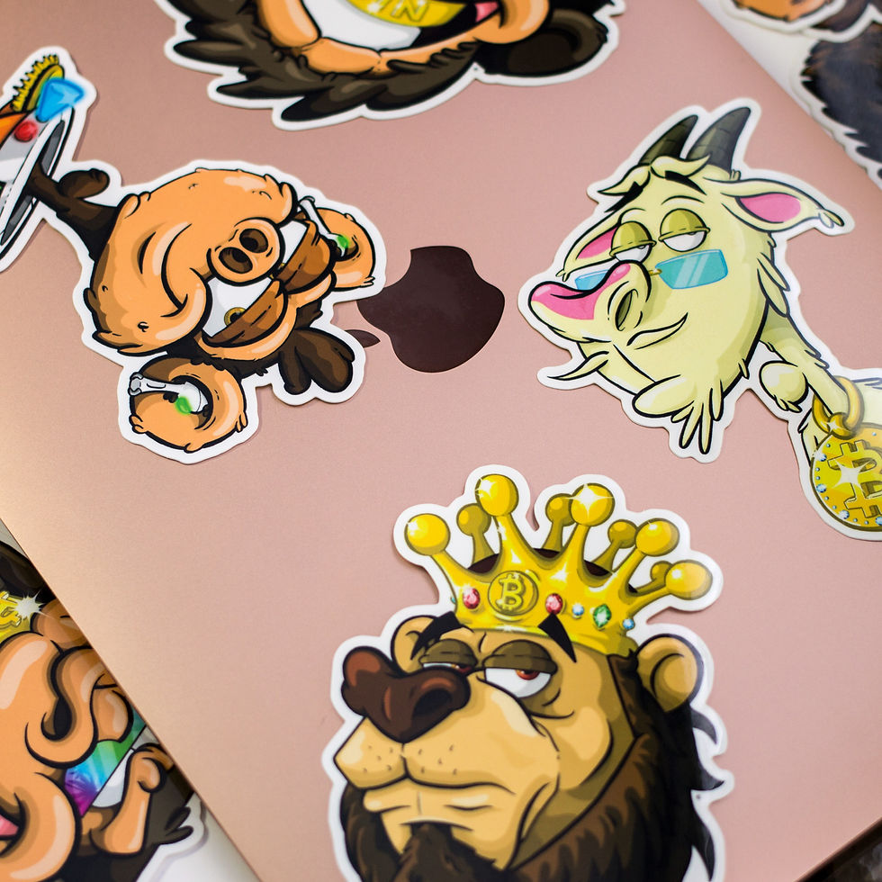 Thumbnail: The G.O.A.T. Sticker Pack - Vinyl Stickers (set of 4)
