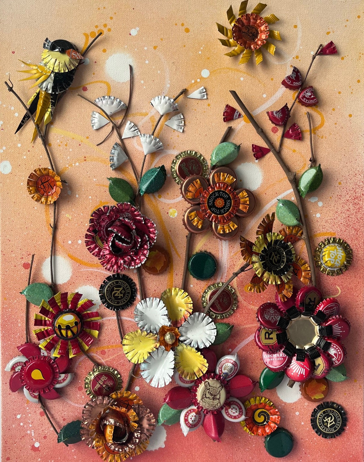 Crimson Song and Golden Bloom