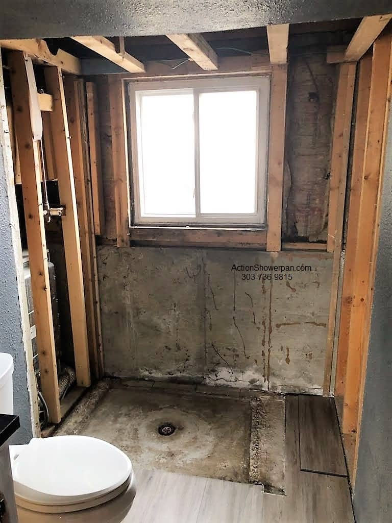 With the completion of the demo of the old shower we start from scratch to build the new steam shower. Insulation is added to all the walls and ceiling. That will help with heat retention.
