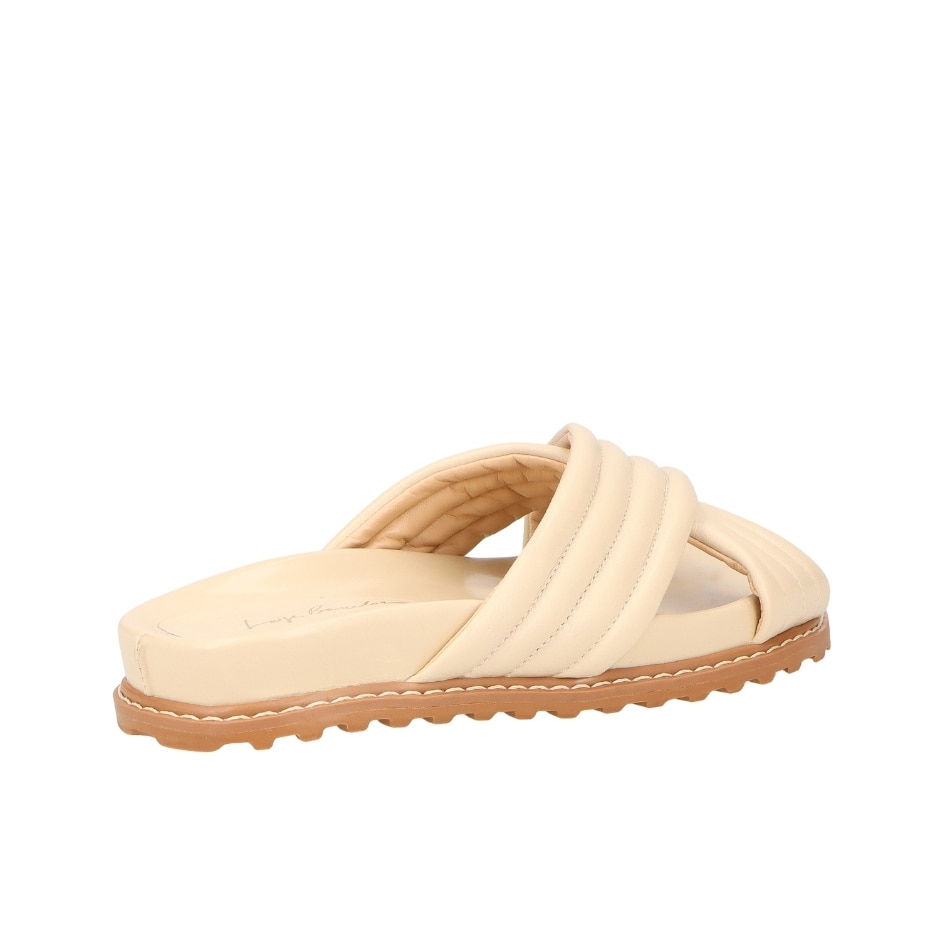 Thumbnail: PAPETE MATELASSÊ CREAM SANDALS