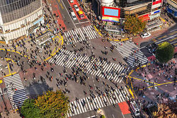 Tokyo le + grand carrefour piéton du monde