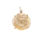 Thumbnail: Sterling silver and domed Rutilated quartz pronged pendant