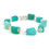 Thumbnail: Peruvian opal beaded and silver bracelet