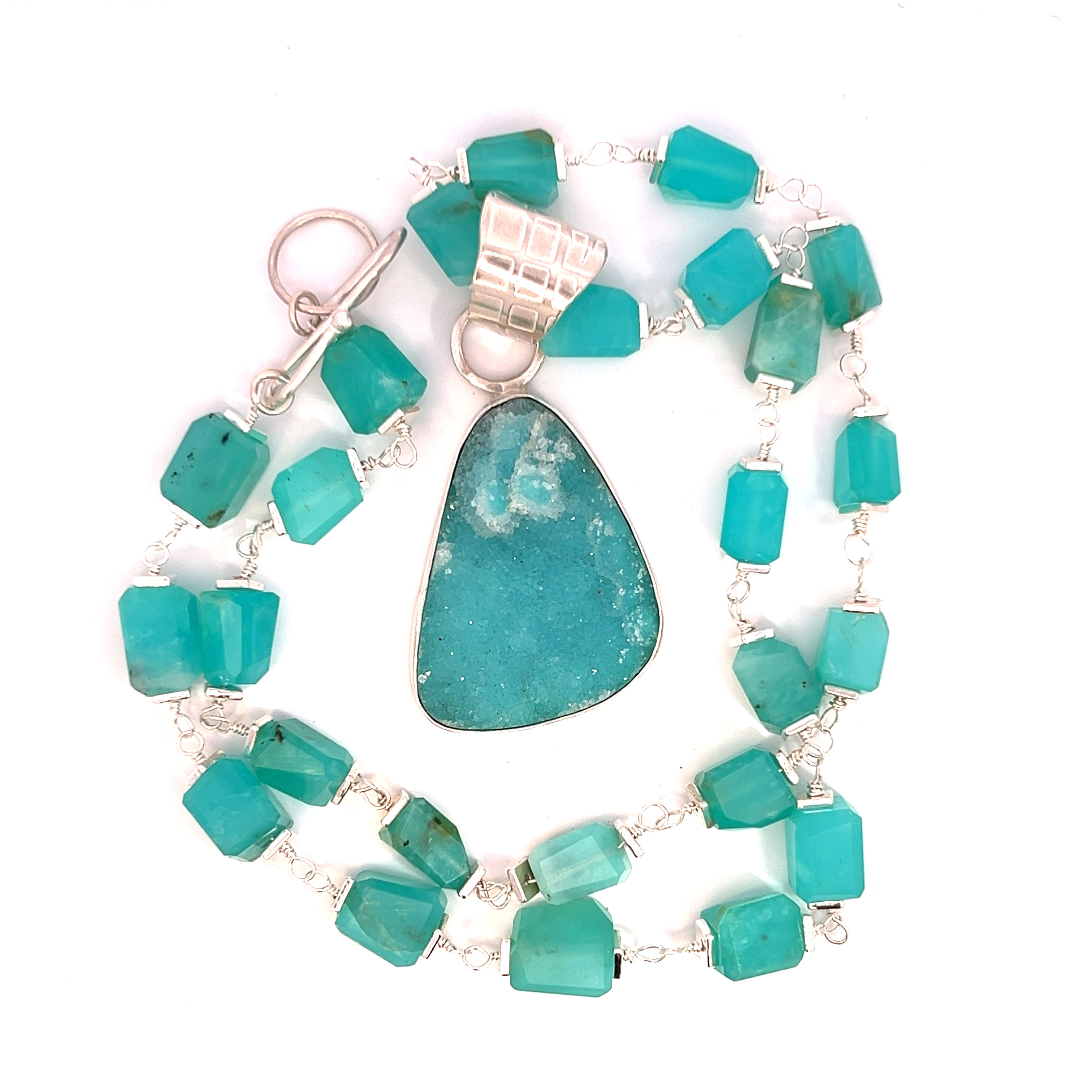 Ocean Breeze Druzy Necklace