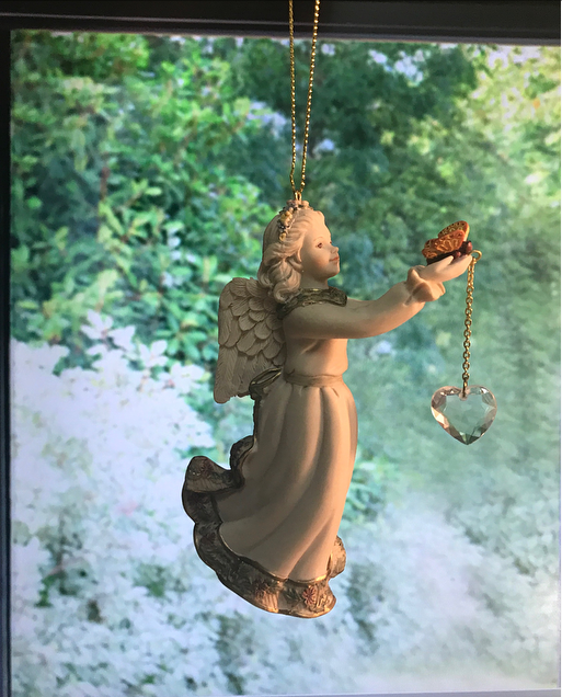 Crystal angel from my Grandma Rose