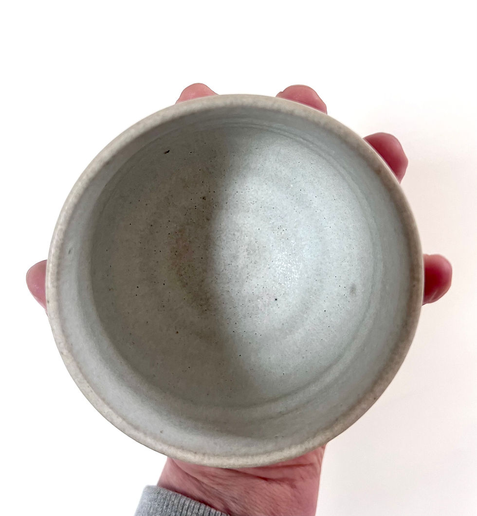 Thumbnail: tea bowl, carved cement