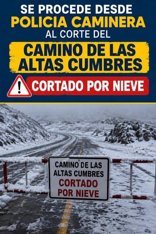 Equipos provinciales realizaron controles permanentes en el Camino de las Altas Cumbres para garantizar la seguridad vial durante las intensas condiciones invernales.