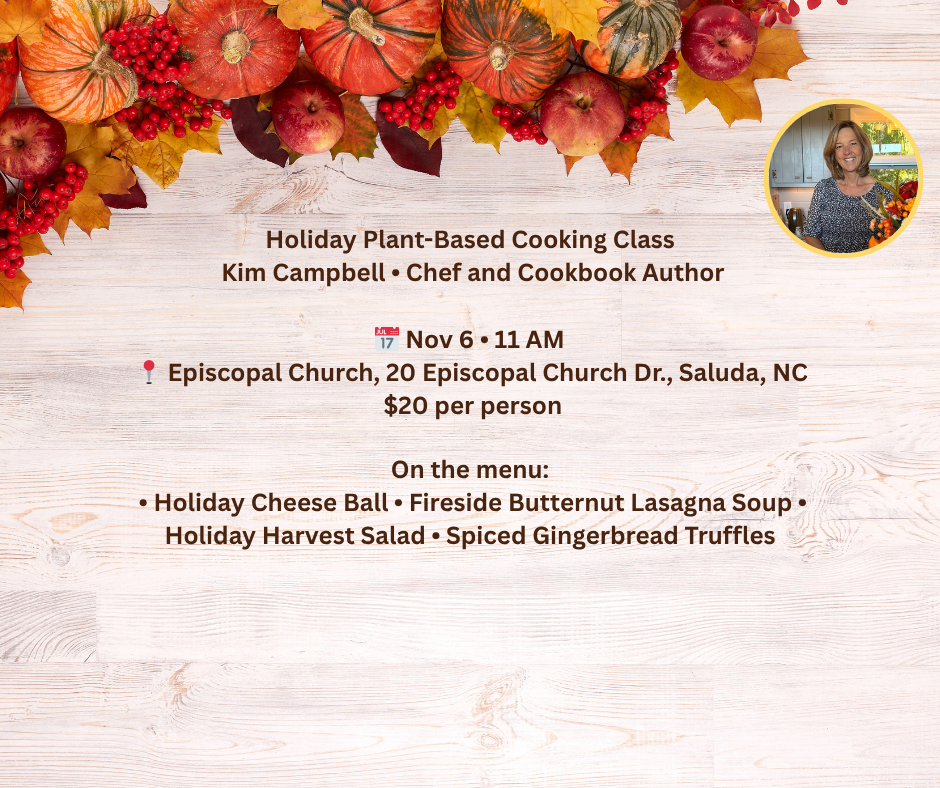 Plant Based Holiday Cooking Class