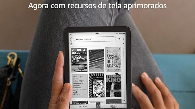 Kindle 16GB Preto: e-reader com tela E Ink, 16GB e bateria de semanas. Análise completa, comparações e onde comprar com desconto!
