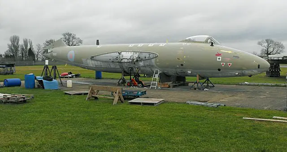 Canberra PR.9 XH131 on a recce trip to Kemble before we brought it home to the UAS