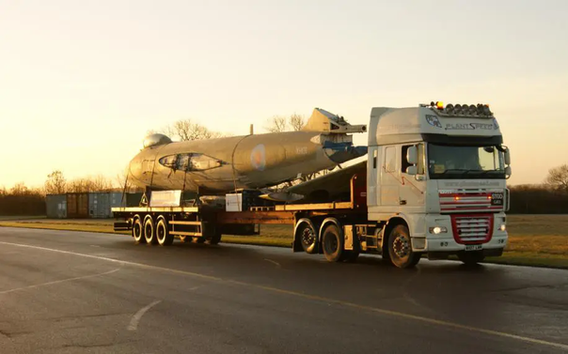 Leaving Kemble to bring the Canberra PR.9 bomber jet XH131 home to the Ulster Aviation Society's hangars at MLK in 2010