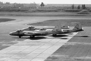 Canberra PR.9s outside Short Bros Belfast