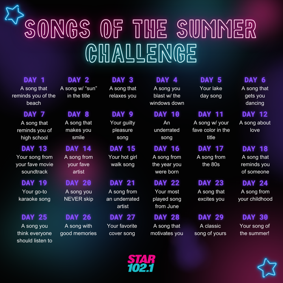 songs of the summer- star (1)