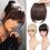 Miniature : Synthetic Clip Black Brown Blonde Fake Fringe hairpiece 18colors 