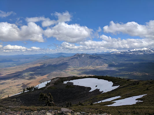 Looking out over our beautiful mountain landscape from Burney Mountain