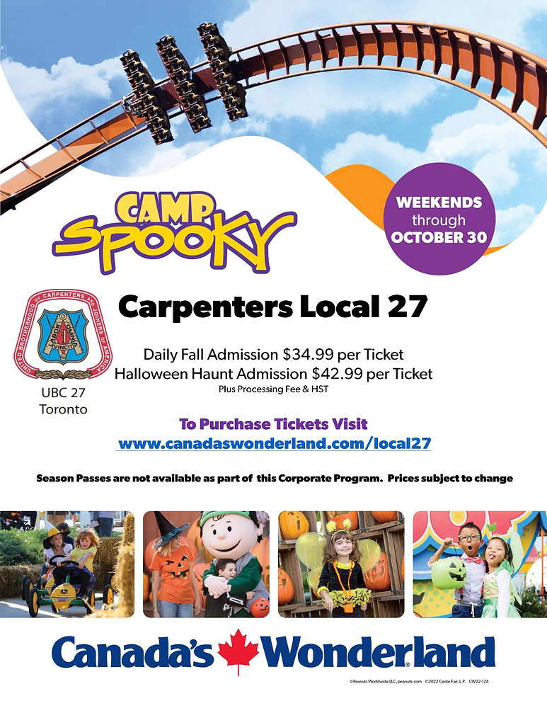👻 Carpenters Local 27 Camp Spooky! 👻