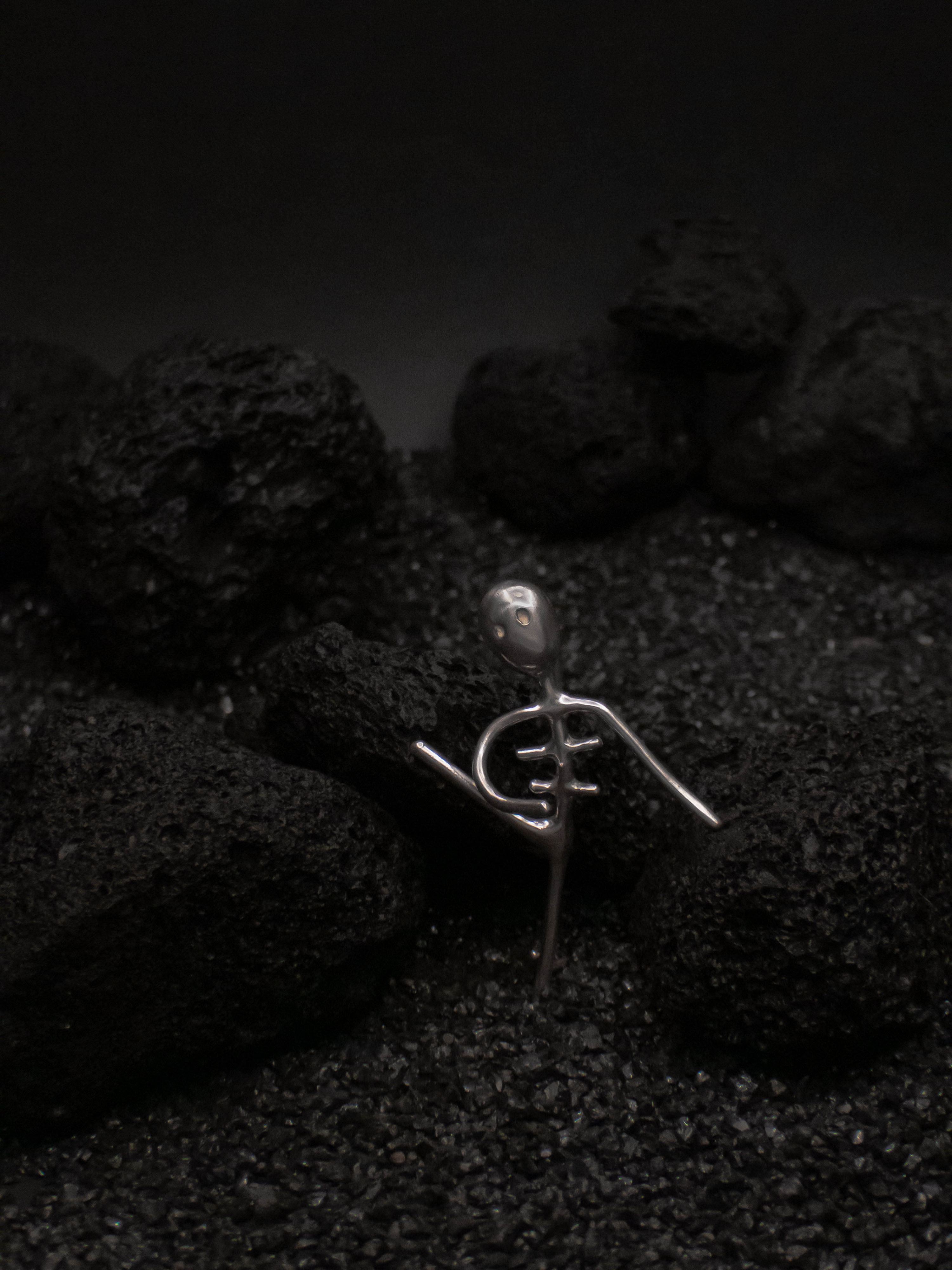 Memento Mori Sterling Silver Jewellery Brooch - The Merchant