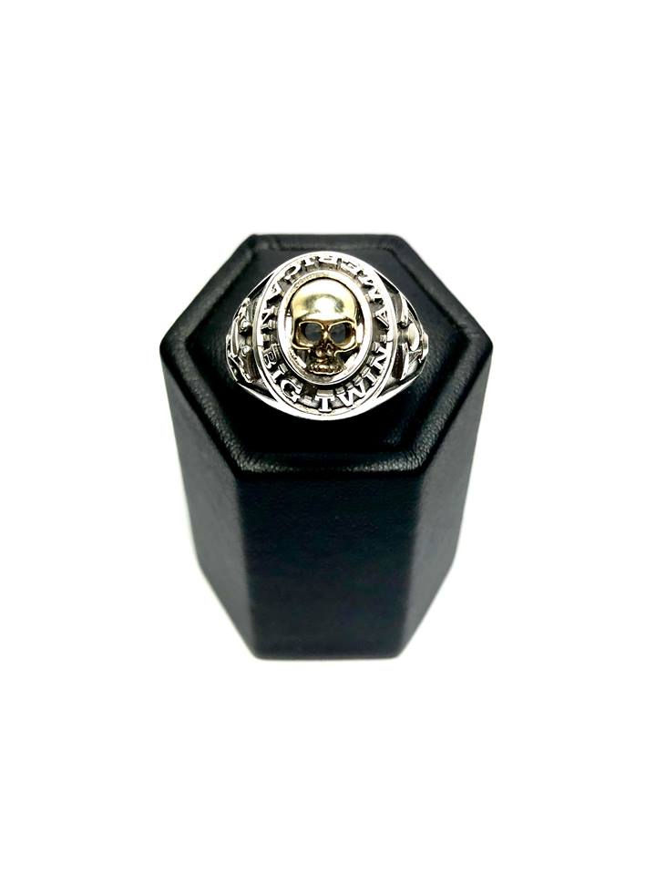 Miniature : Bague Big Twin Skull