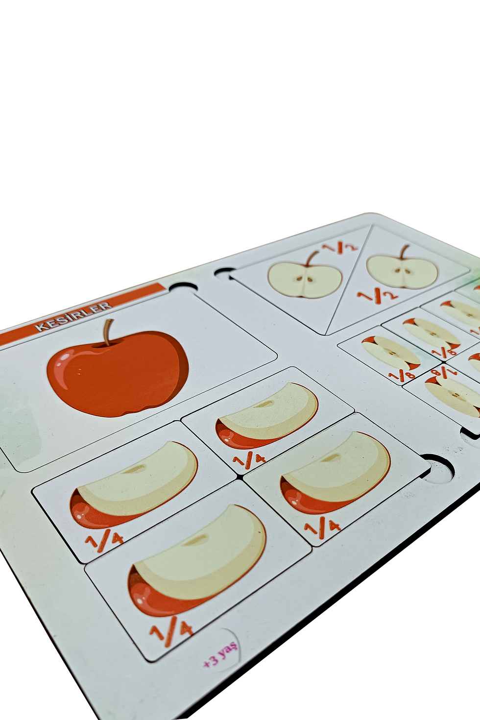 Küçük resim: Ahşap Kesirler Yapboz Puzzle Oyuncak