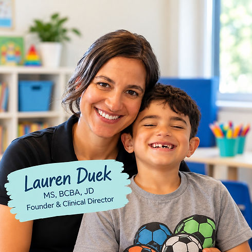 Lauren Duek, BCBA, founder and clinical director of XYZABA Therapy.