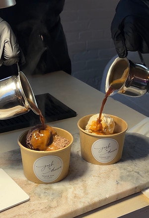 Coffee cart tat serves Affogatos
