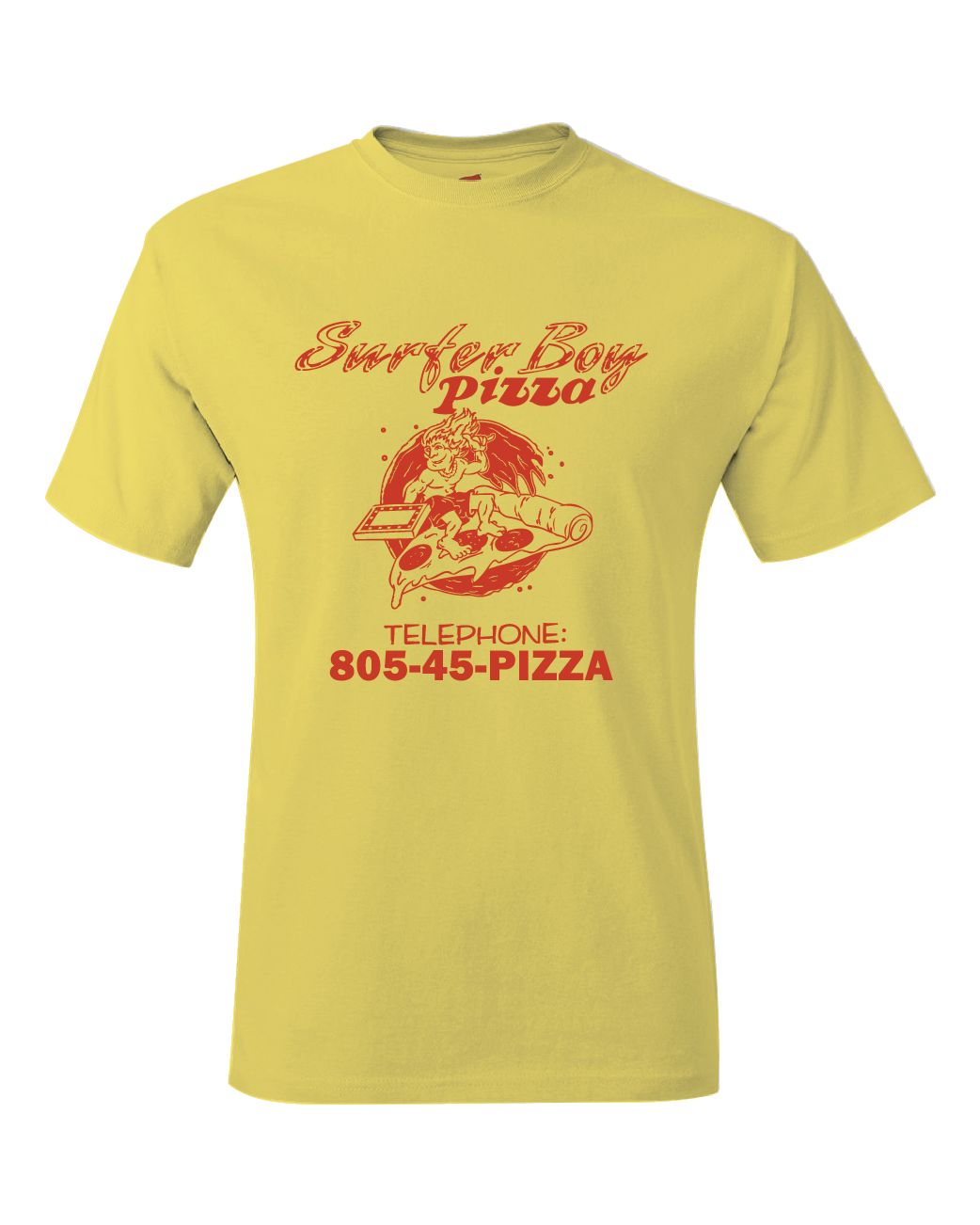 Stranger Things Season 4 Surfer Boy Pizza Logo T-Shirt