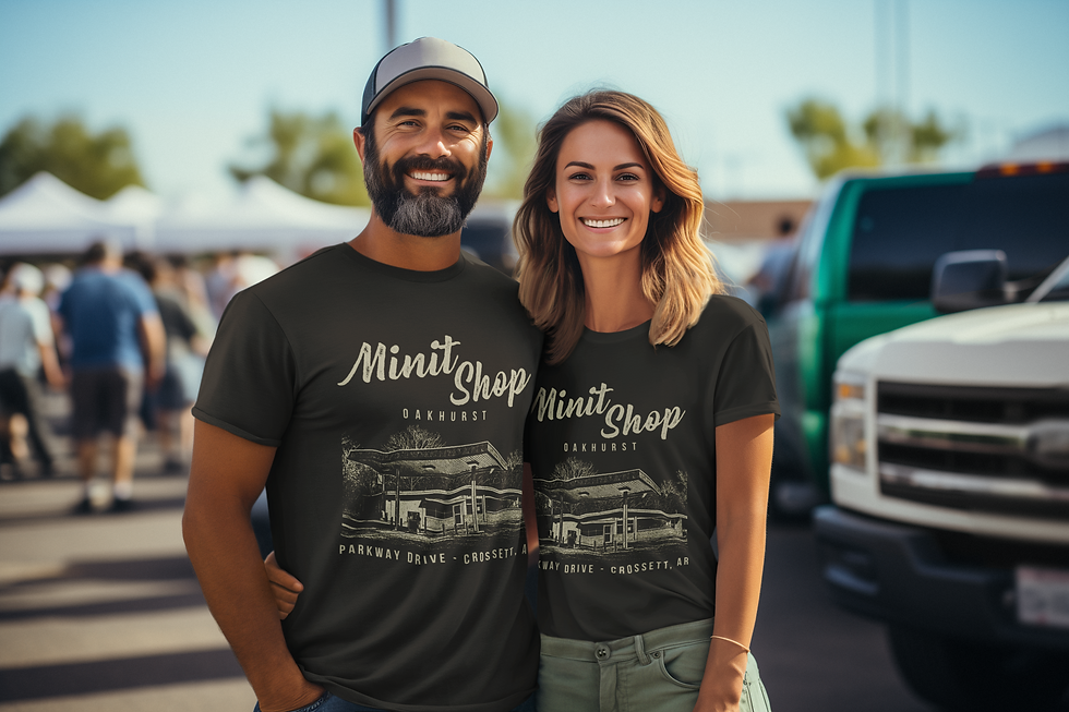 Thumbnail: Minit Shop Oakhurst Retro Vintage Crossett Arkansas T-Shirt