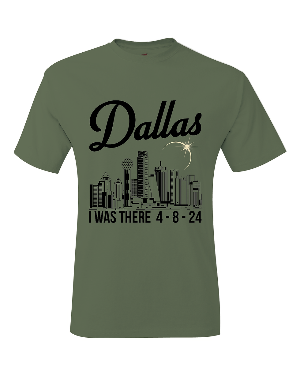 Thumbnail: Dallas Texas North American 2024 Solar Eclipse I Was There T-Shirt