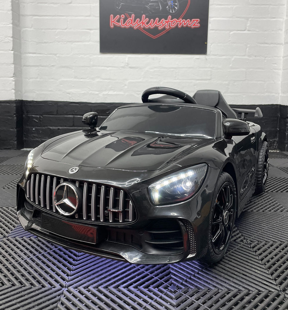 Thumbnail: Mercedes GTR AMG Black- 12V Electric Ride On