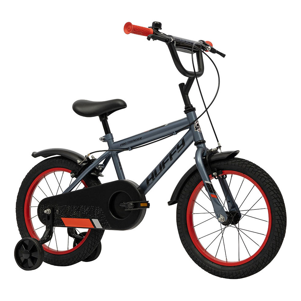 Thumbnail: HUFFY Pro Thunder 16-inch Single Speed Charcoal Grey Children's Bike (21805W)