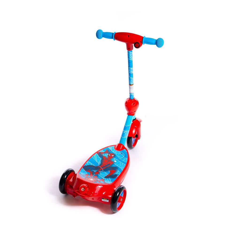 Thumbnail: HUFFY Spider-man Bubble Electric Children's Scooter, Red/Blue (18048WP)