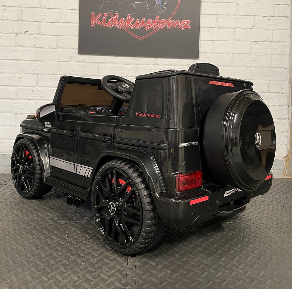 Thumbnail: Mercedes G63 AMG 1 Seater Black- 12V Electric Ride On
