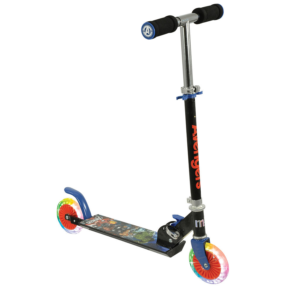 Thumbnail: Avengers Folding Inline Scooter- With Light Up Wheels