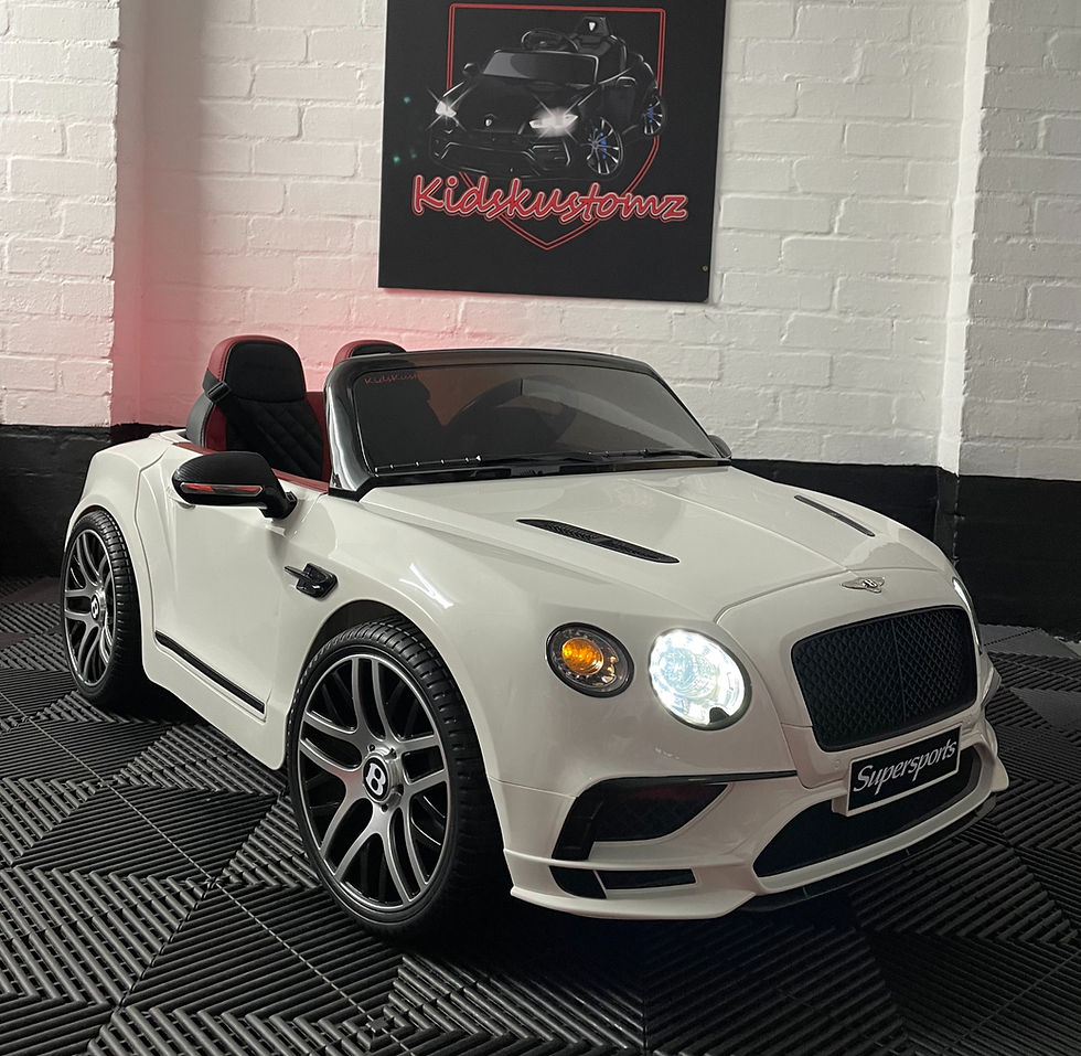 Thumbnail: Bentley Continental GT Supersports White- 12V Electric Ride On