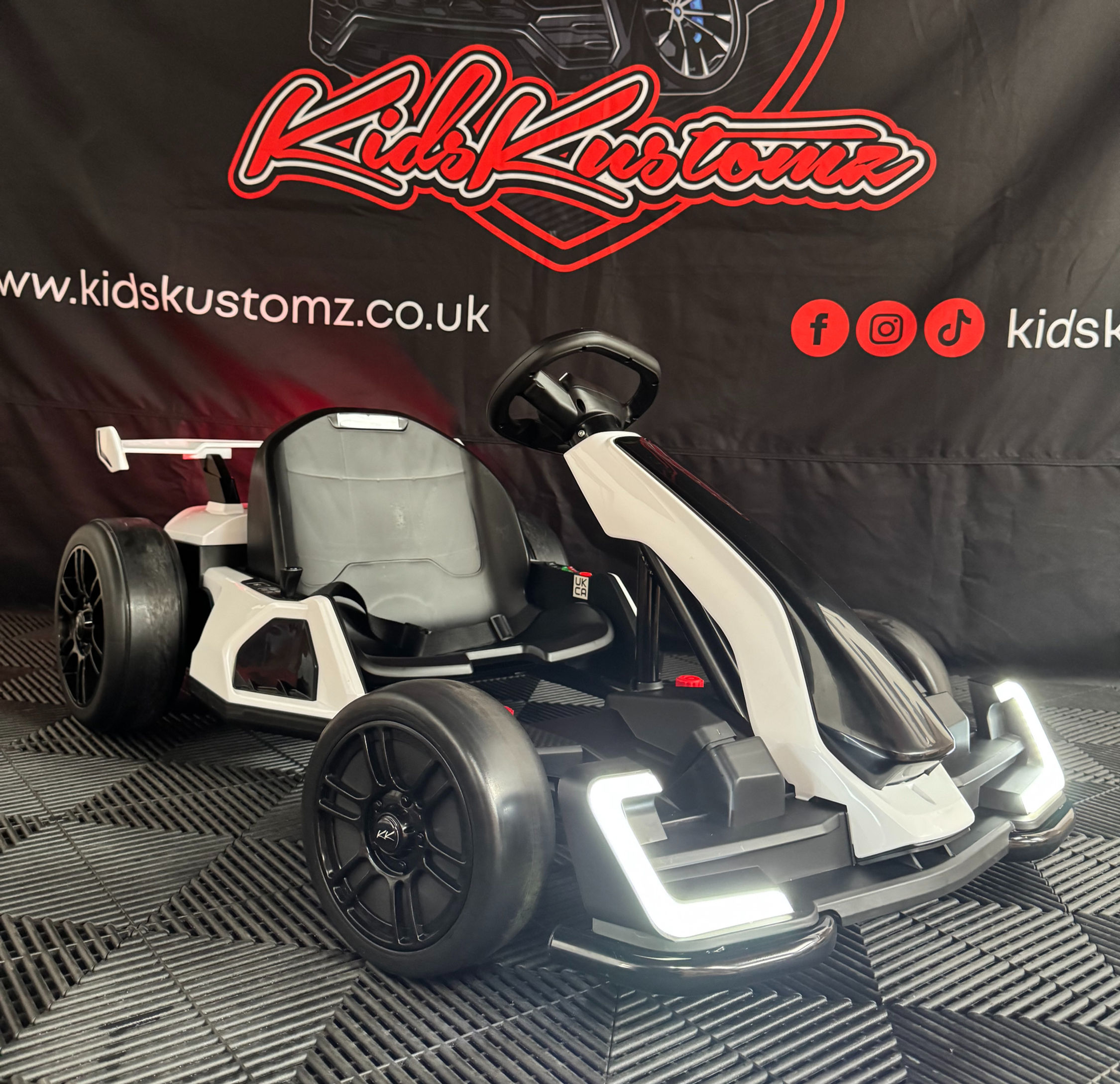 KidsKustomz Drift Go Kart- 24V Electric Ride On