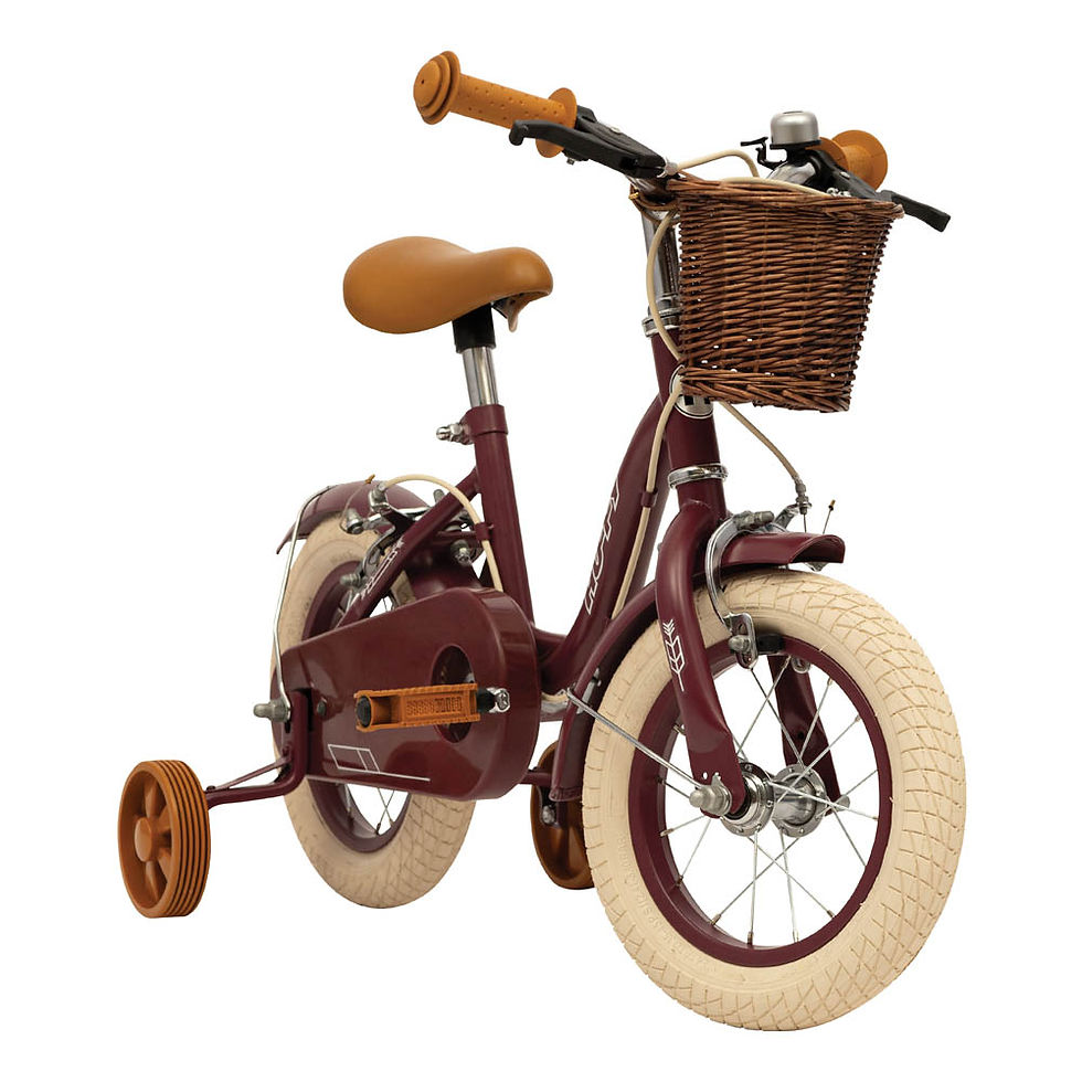 Thumbnail: HUFFY Vintage 12-inch Single Speed Burgundy Children's Bike (22255W)