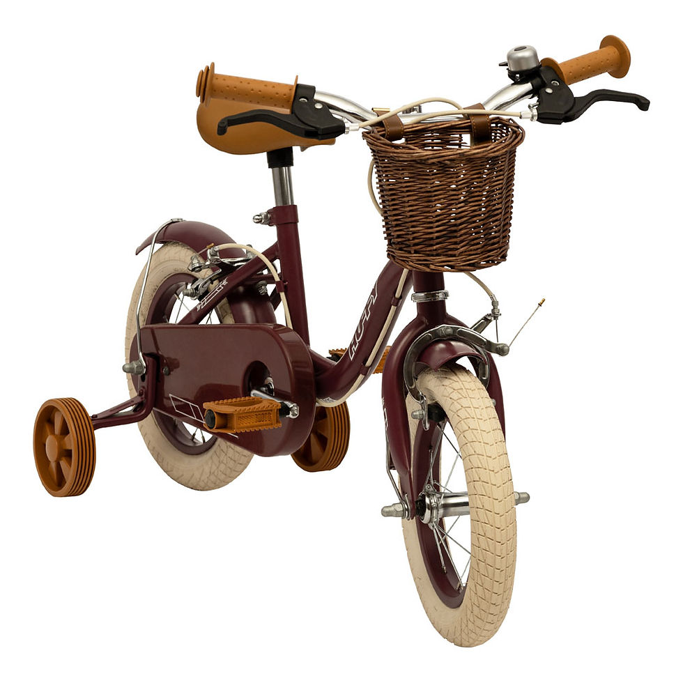 Thumbnail: HUFFY Vintage 12-inch Single Speed Burgundy Children's Bike (22255W)