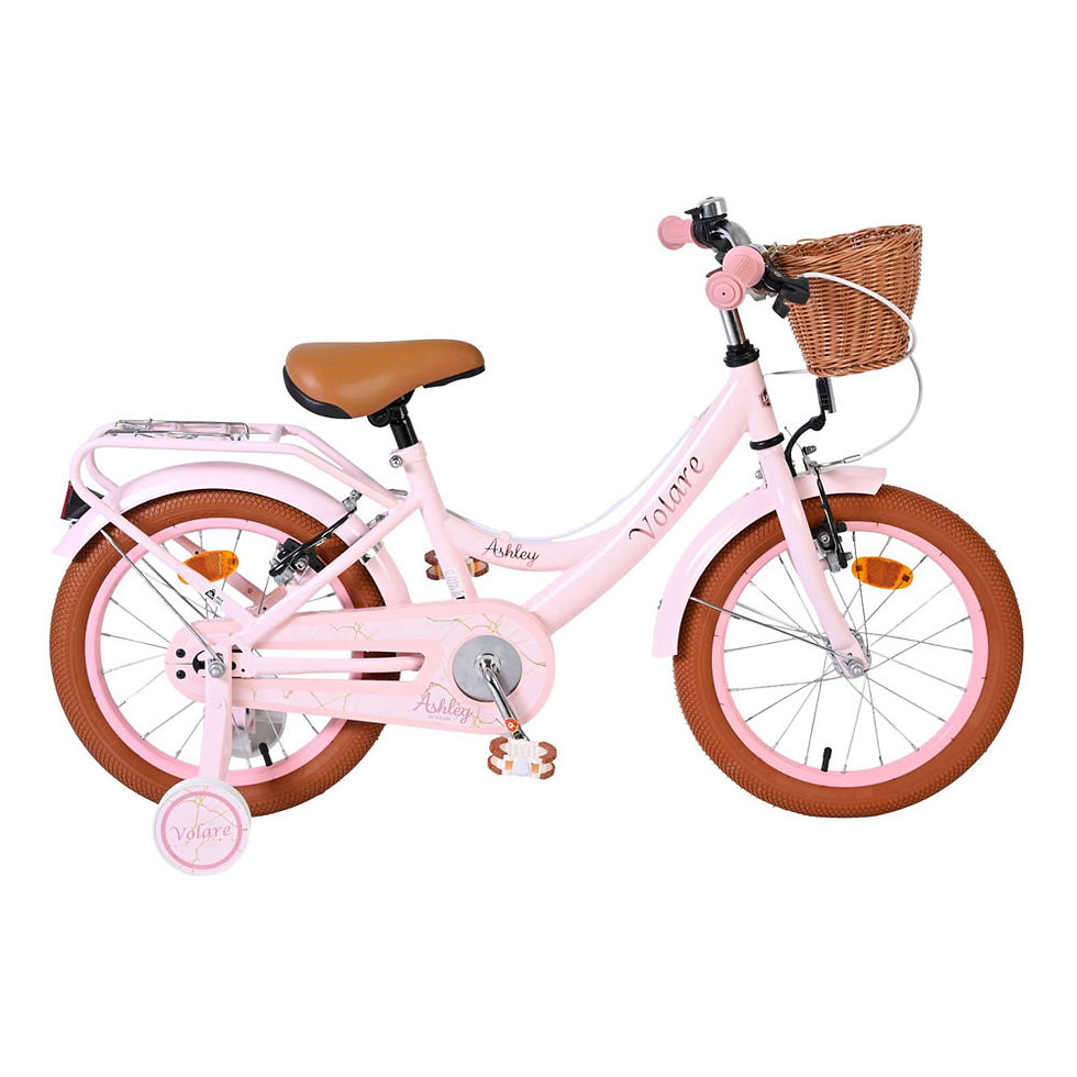 Thumbnail: VOLARE Ashley Pink Pastel 16-Inch Girls Children's Bike (51685)