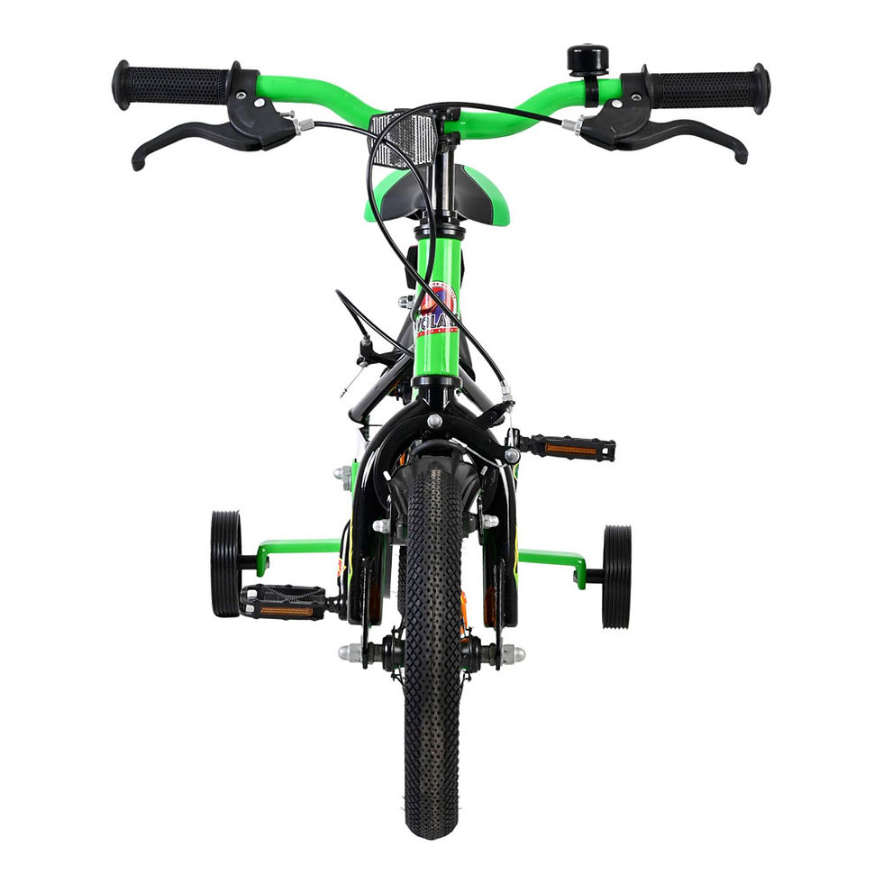Thumbnail: VOLARE Strike Green and Black 12-Inch Boys Children's Bike (51258)