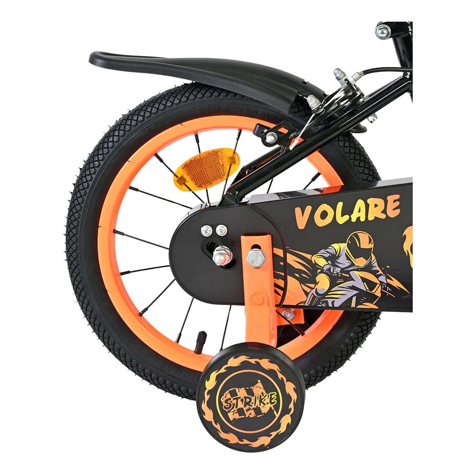 Thumbnail: VOLARE Strike Orange and Black 14-Inch Boys Children's Bike (51426)