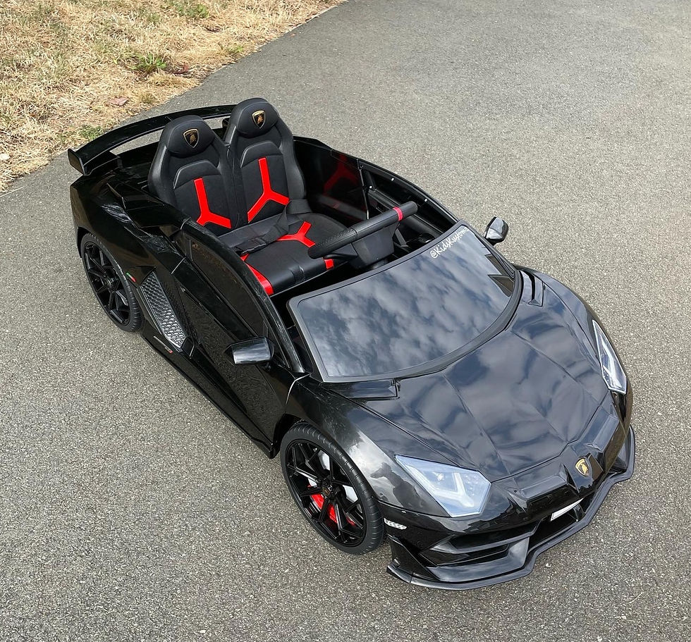 Thumbnail: Lamborghini Aventador SVJ 1 Seater Black- 12V Electric ride on