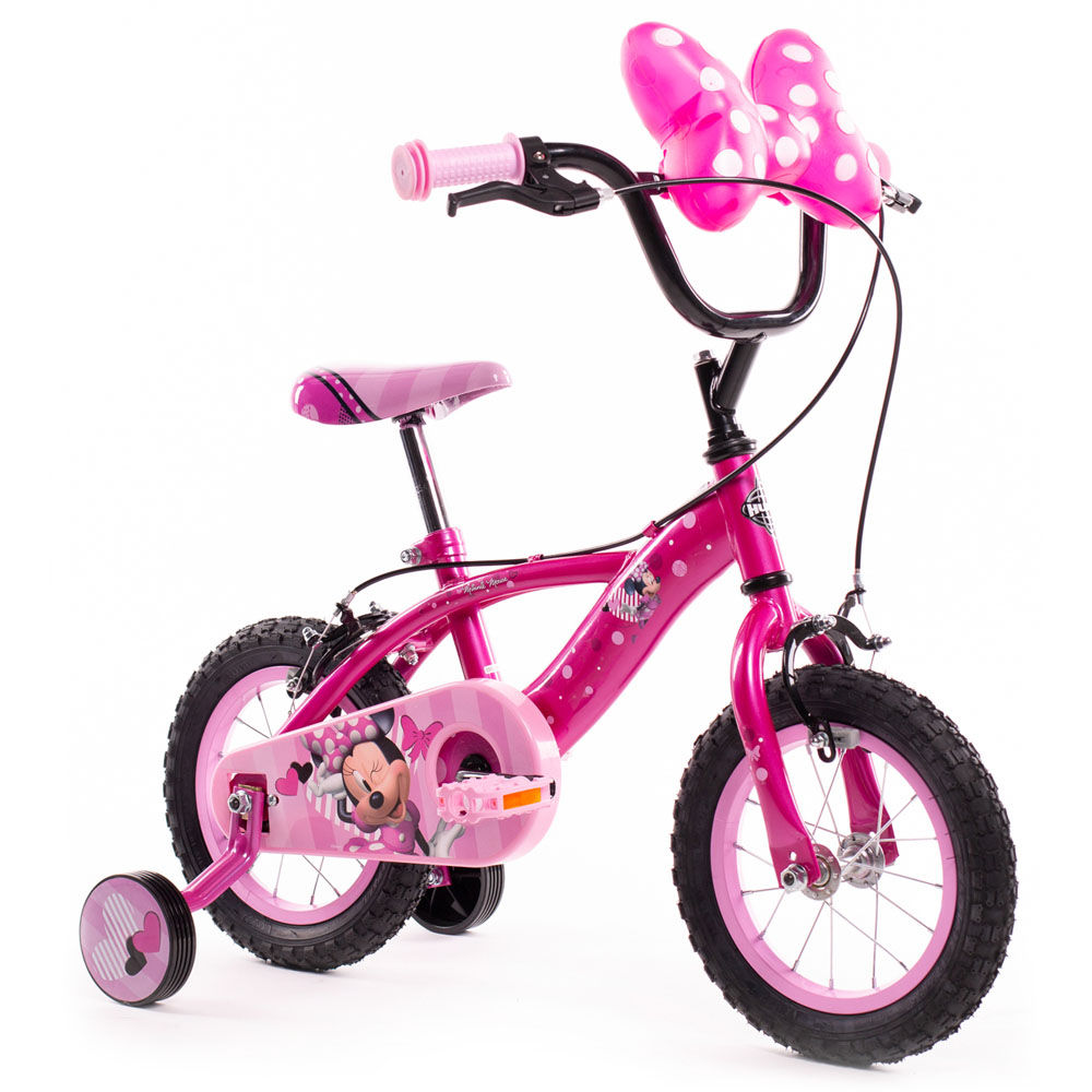 HUFFY Disney Minnie Mouse 12-inch Children's Bike, Pink/Black (22230W)