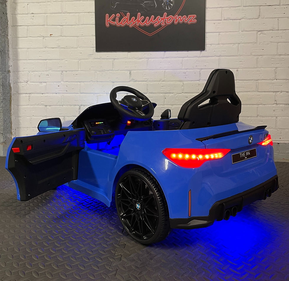 Thumbnail: BMW M4 Competition Blue- 12V Electric Ride On